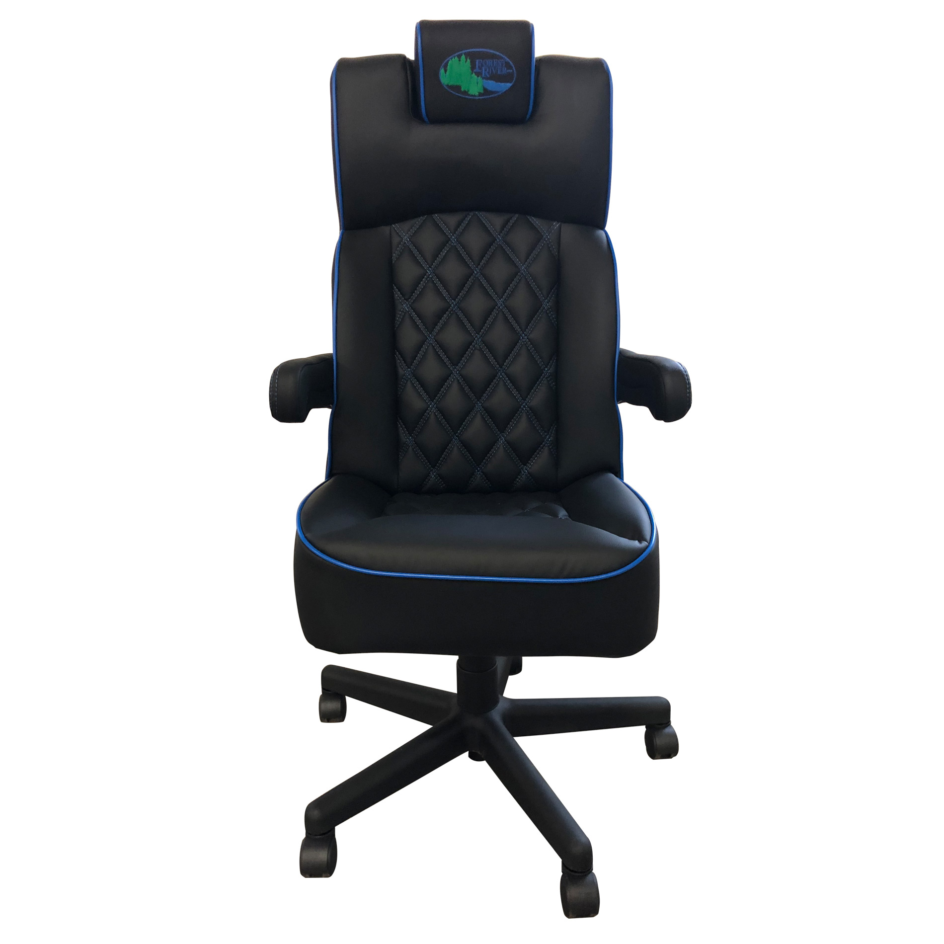 0319 Custom Chair Black Blue 1355