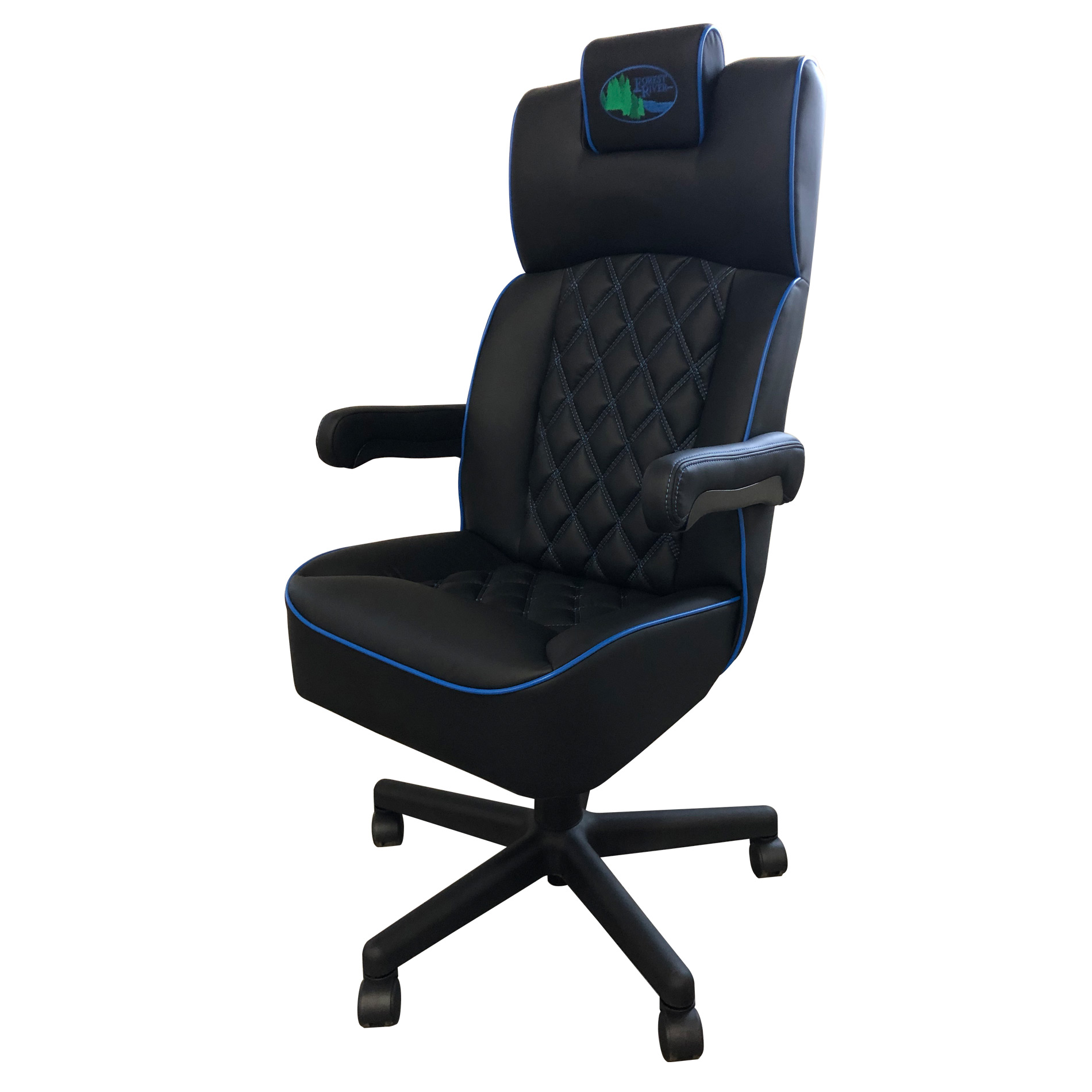 0319 Custom Chair Black Blue 1356