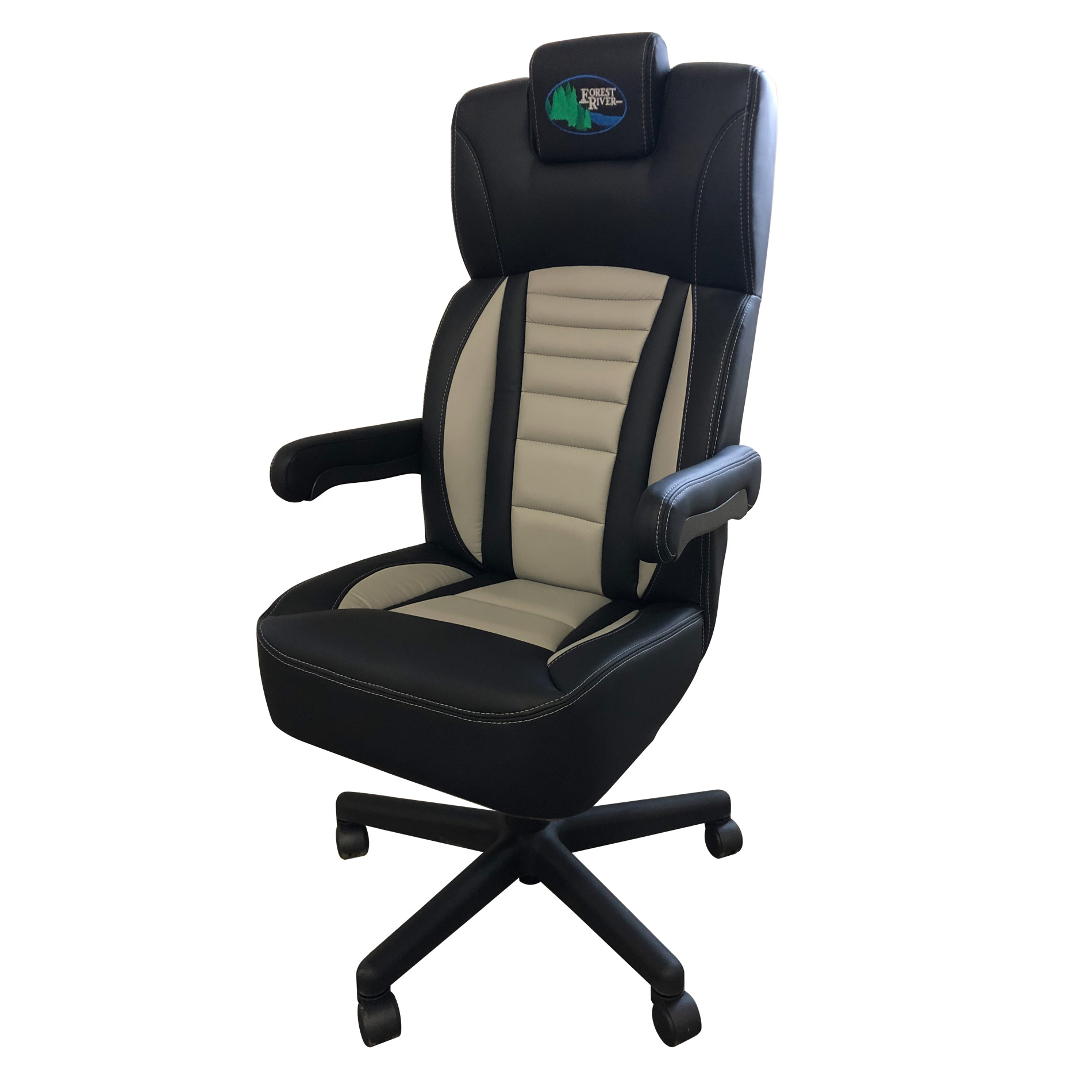 0319 Custom Chair Black Gray 1353