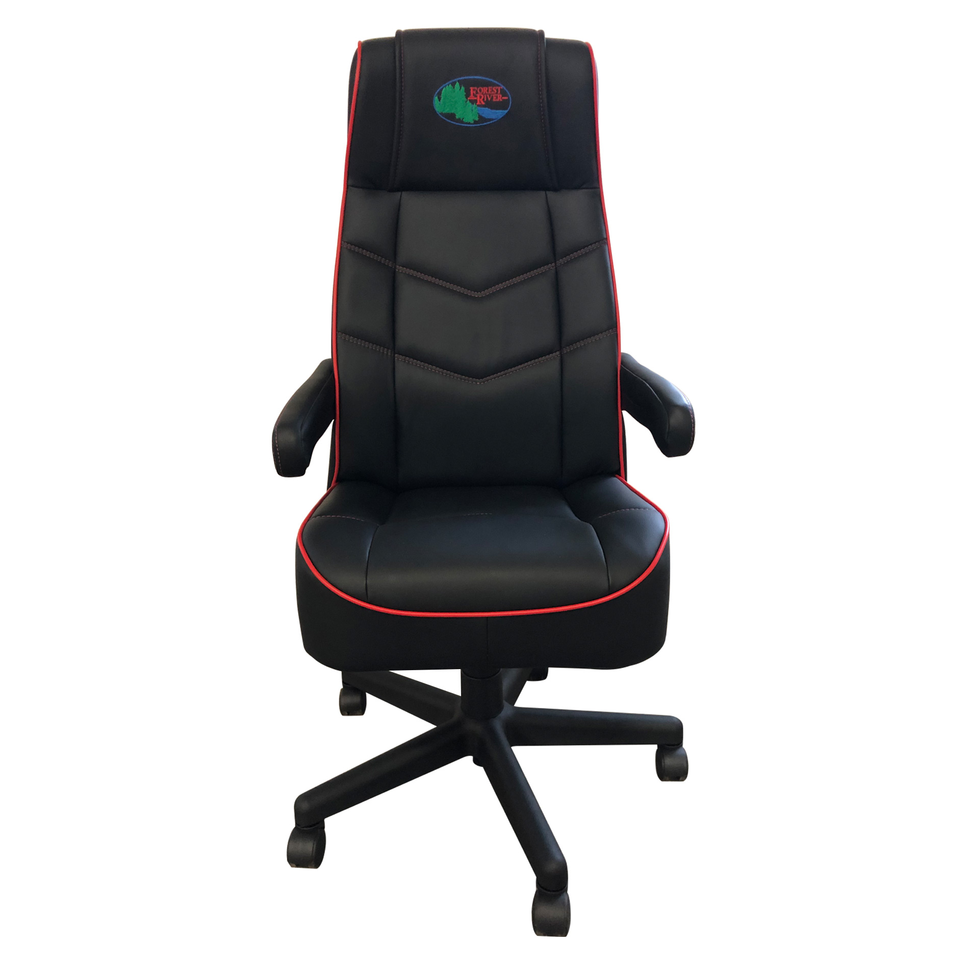 0319 Custom Chair Black Red 1358
