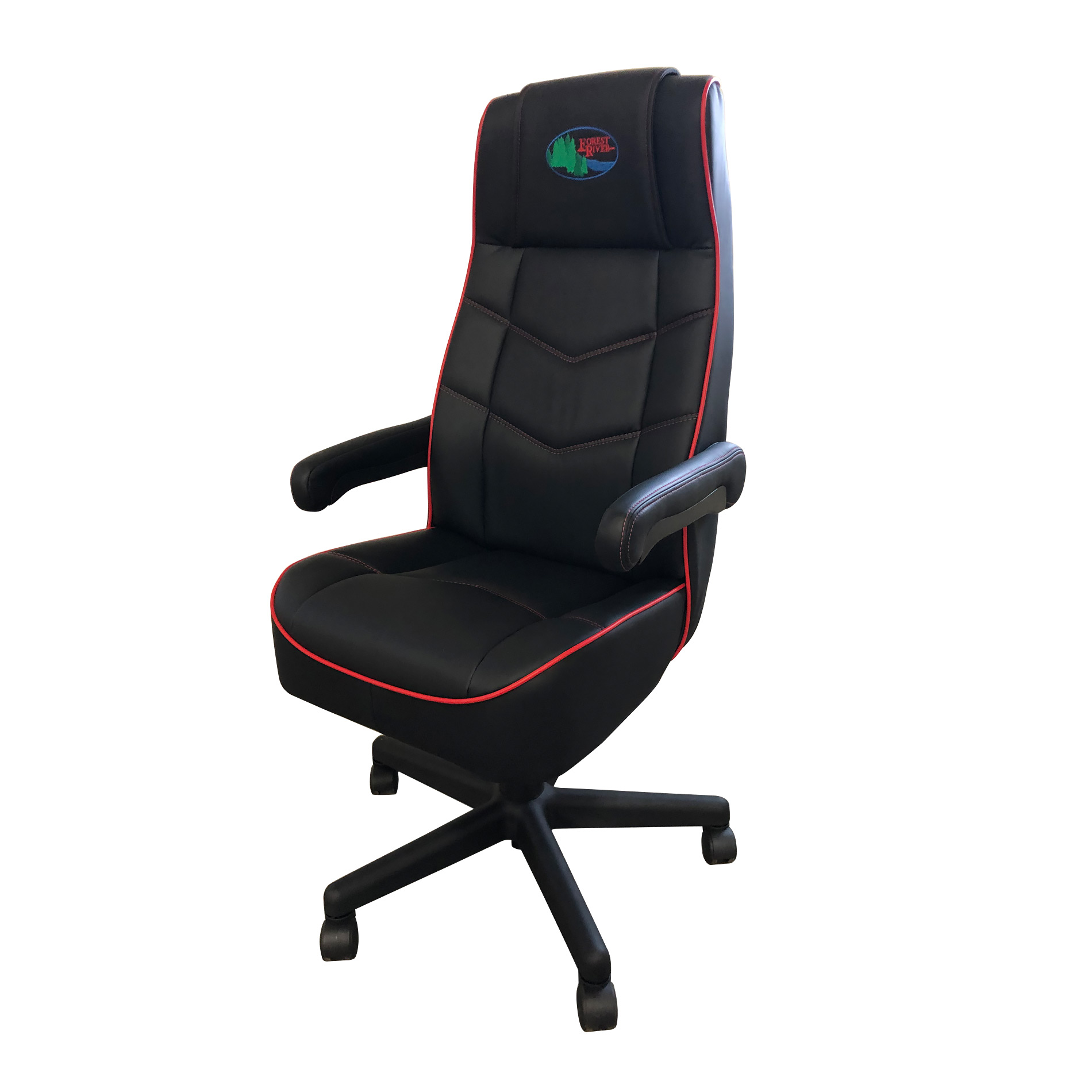 0319 Custom Chair Black Red 1360